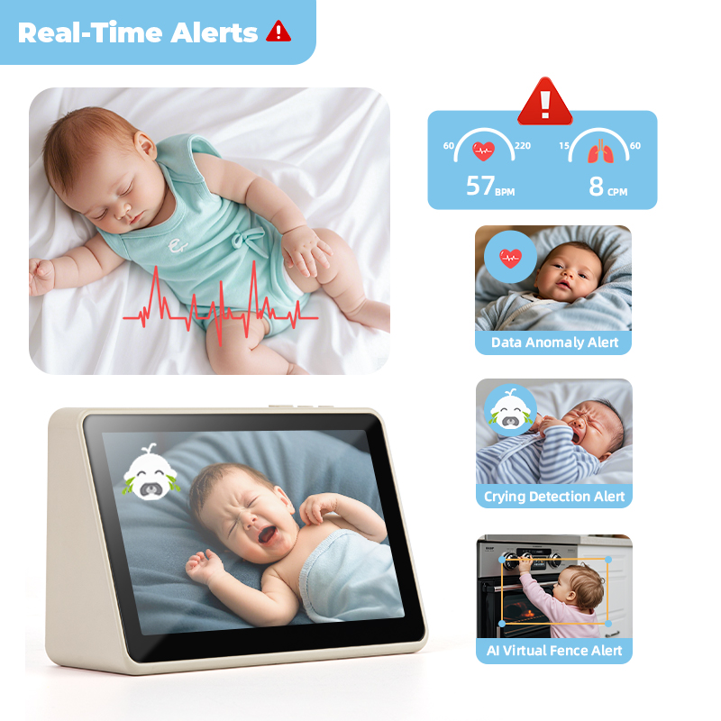 7inch Touch Screen Baby Heartbeat Breathing Monitor - Image 3