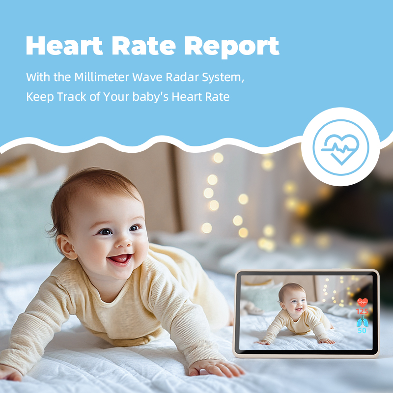 7inch Touch Screen Baby Heartbeat Breathing Monitor - Image 6