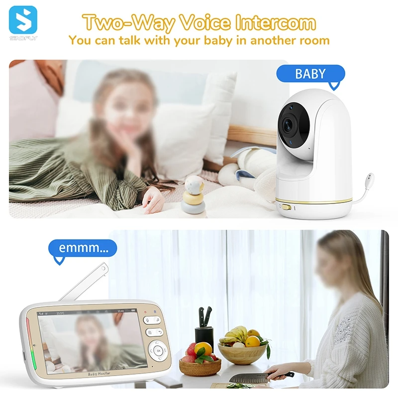 5.0 Inch Wifi Baby Monitor Camera With APP - Image 2