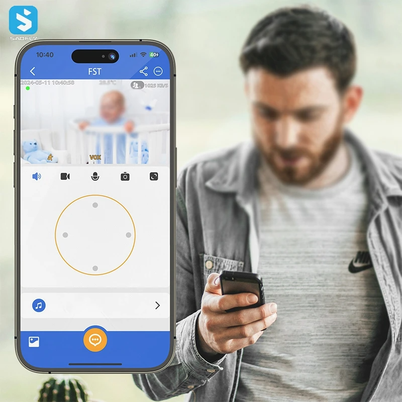 5.0 Inch Wifi Baby Monitor Camera With APP - Image 3