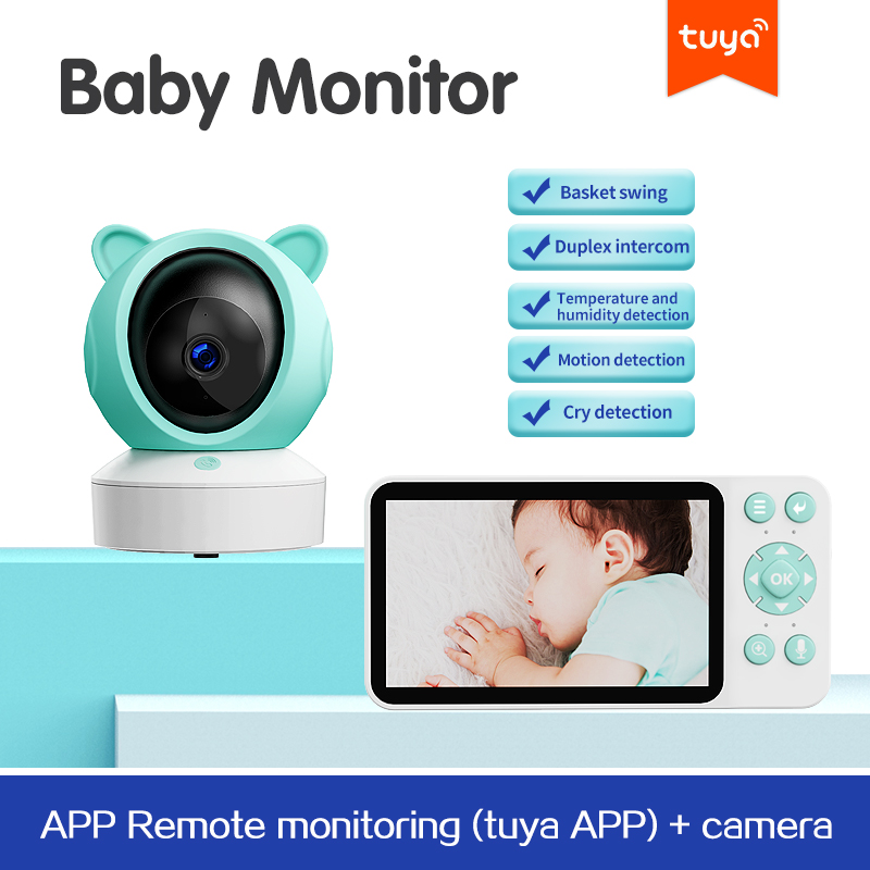 5 Inch Wifi Smart Baby Monitor with Tuya App - Image 5