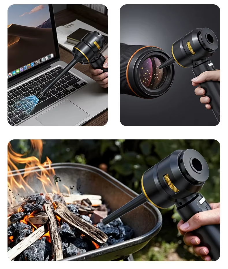 High Power 17000Pa Cordless Handheld Vacuum Cleaner Air Duster Portable Rechargeable Car Vacuum Cleaner with LED Display - Image 4