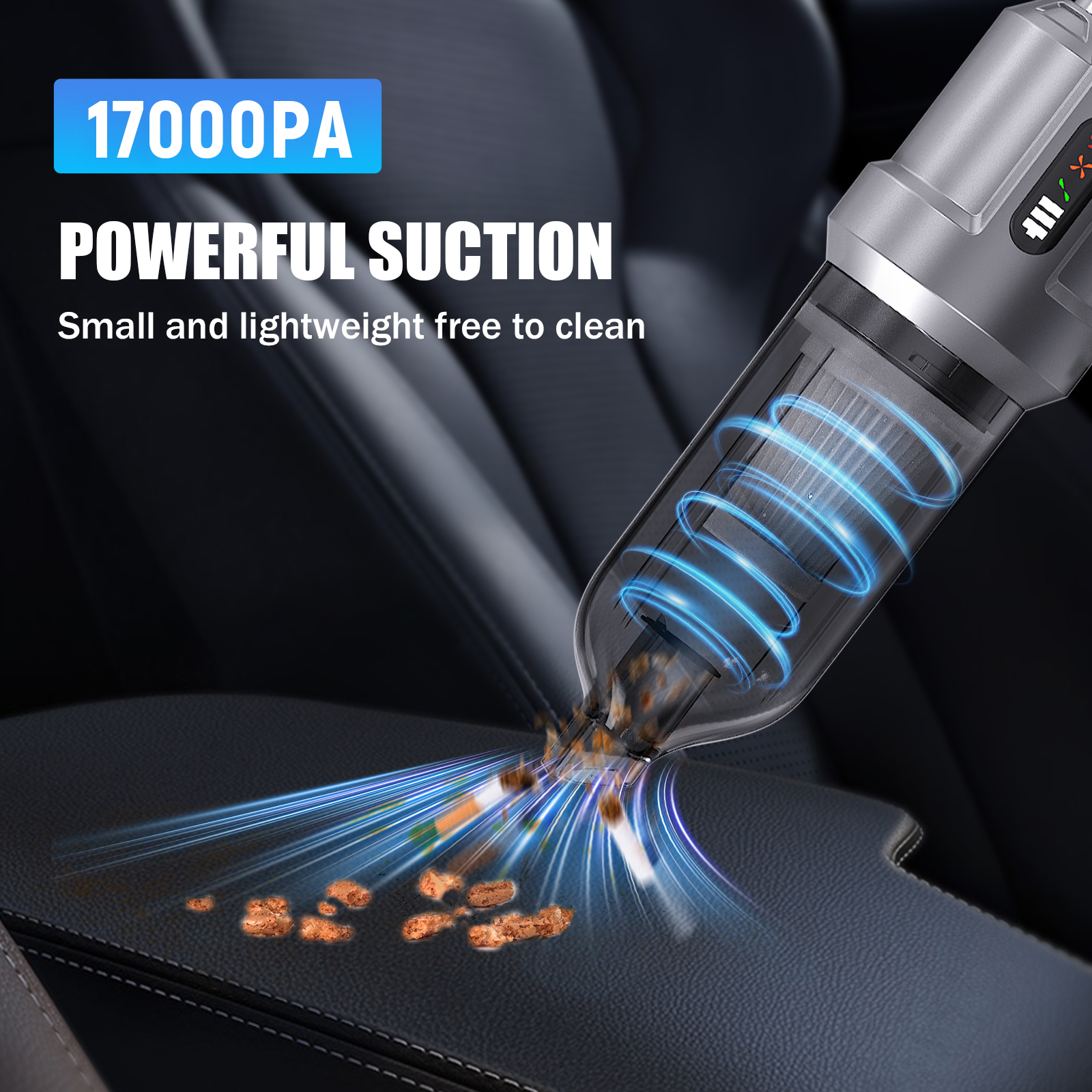 High Power 100W Brushless Motor 16000PA Vacuum Cleaner - Image 2