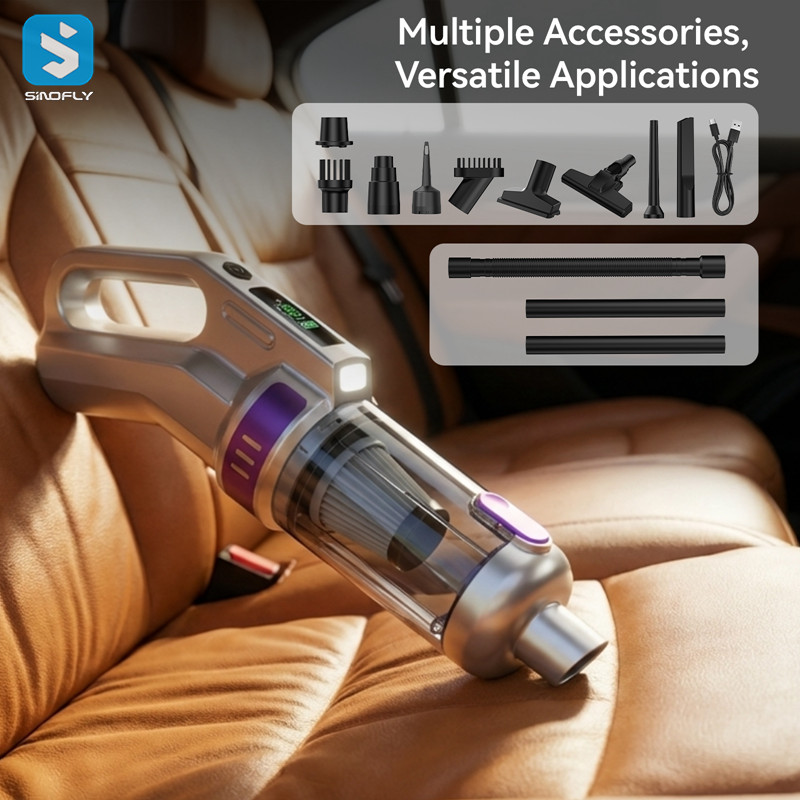 Powerful Suction 20000pa Mini Cordless Vehicle Vacuum Cleaner for Car - Image 5
