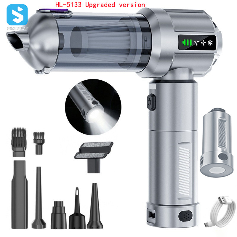 17000pa Powerful Blowing and Suction Handheld Mini Cordless Vacuum Cleaner for Car