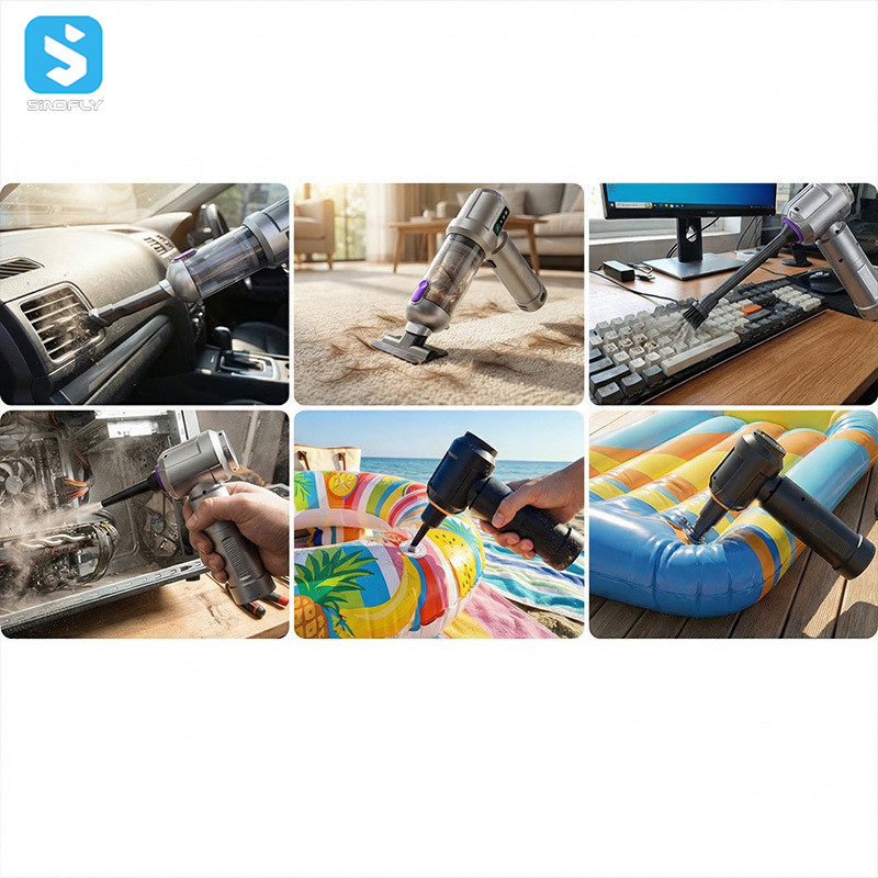 17000pa Powerful Blowing and Suction Handheld Mini Cordless Vacuum Cleaner for Car - Image 3