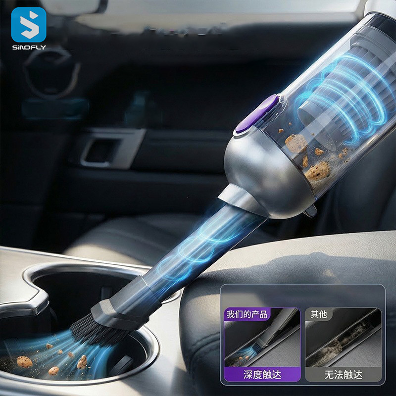 17000pa Upgraded Dual Lighting Function Portable Car Vacuum Cleaner - Image 2