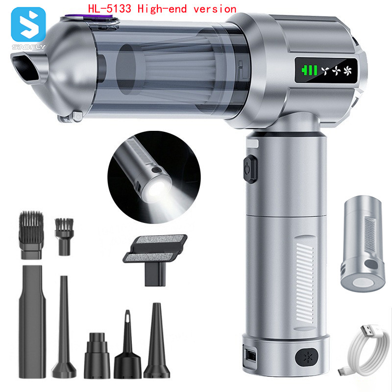 17000pa Upgraded Dual Lighting Function Portable Car Vacuum Cleaner
