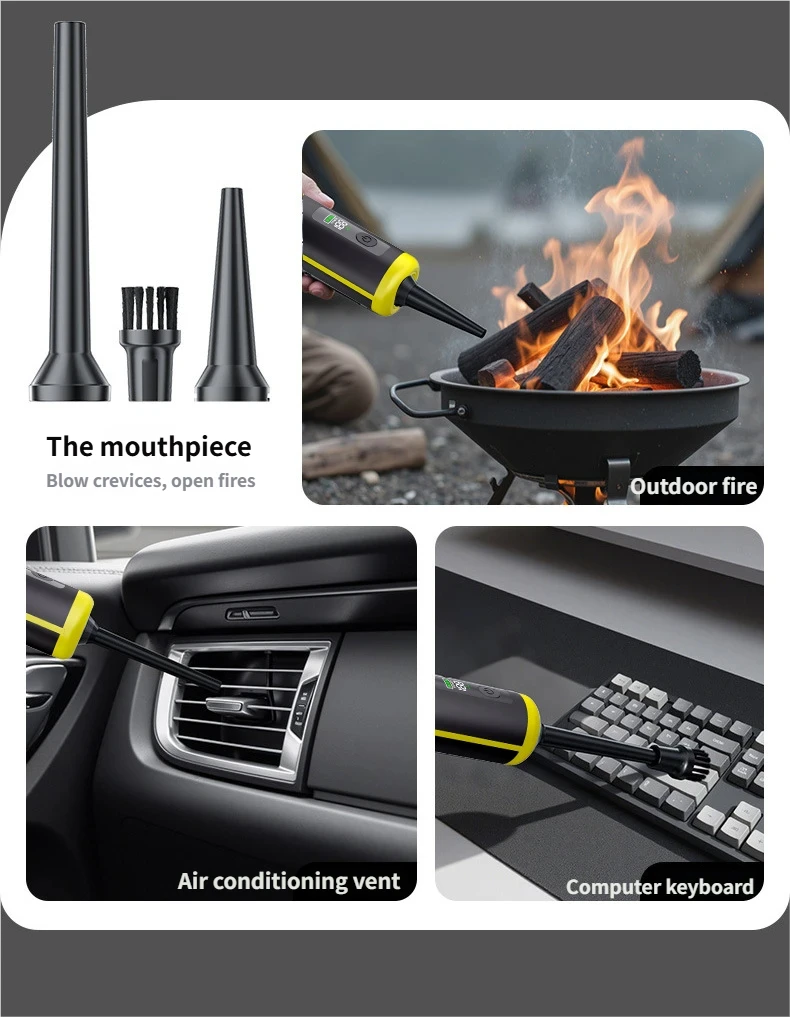 120W High Power Portable Handheld Multifunctional 17000pa Car Vacuum Cleaner - Image 2