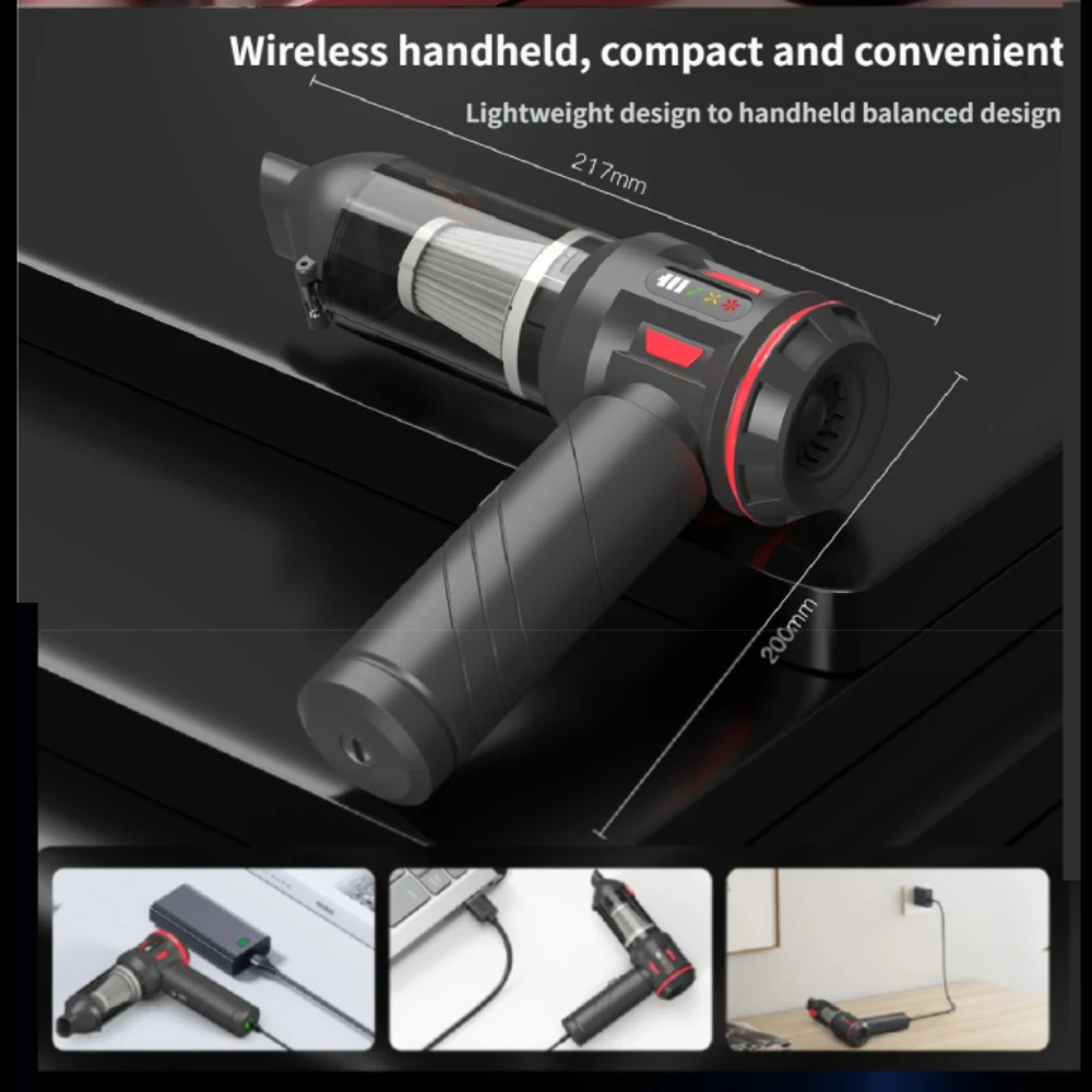 20000pa Brushless Motor Portable Cordless Home Car Vacuum Cleaner - Image 4