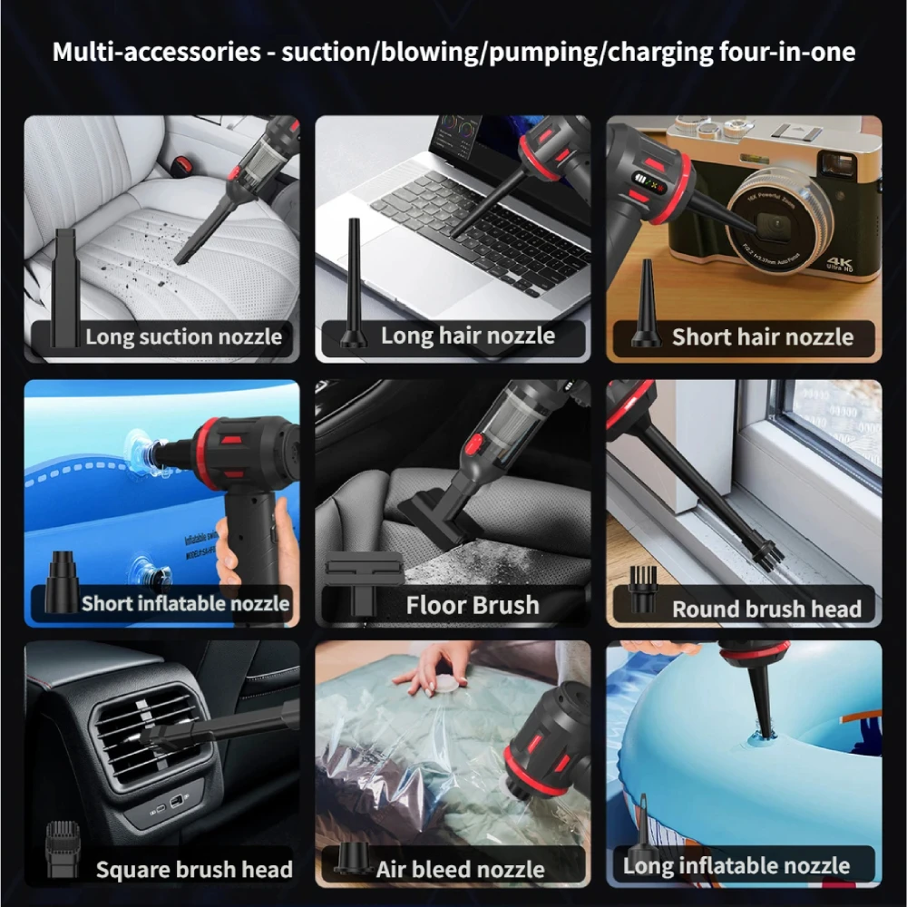 20000pa Brushless Motor Portable Cordless Home Car Vacuum Cleaner - Image 5